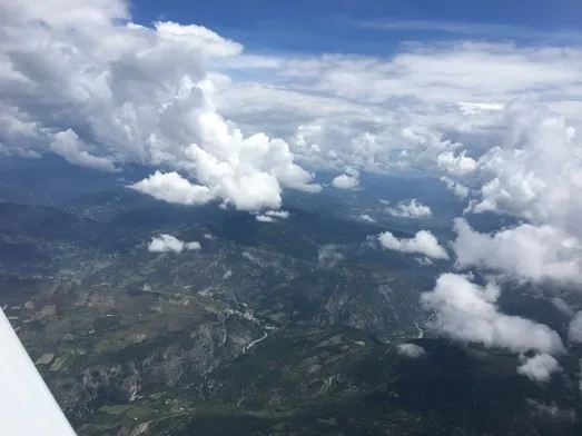 Landschap tijdens de Tour de France door de lucht van 2018