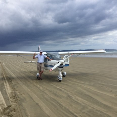 Geland op 90 miles beach