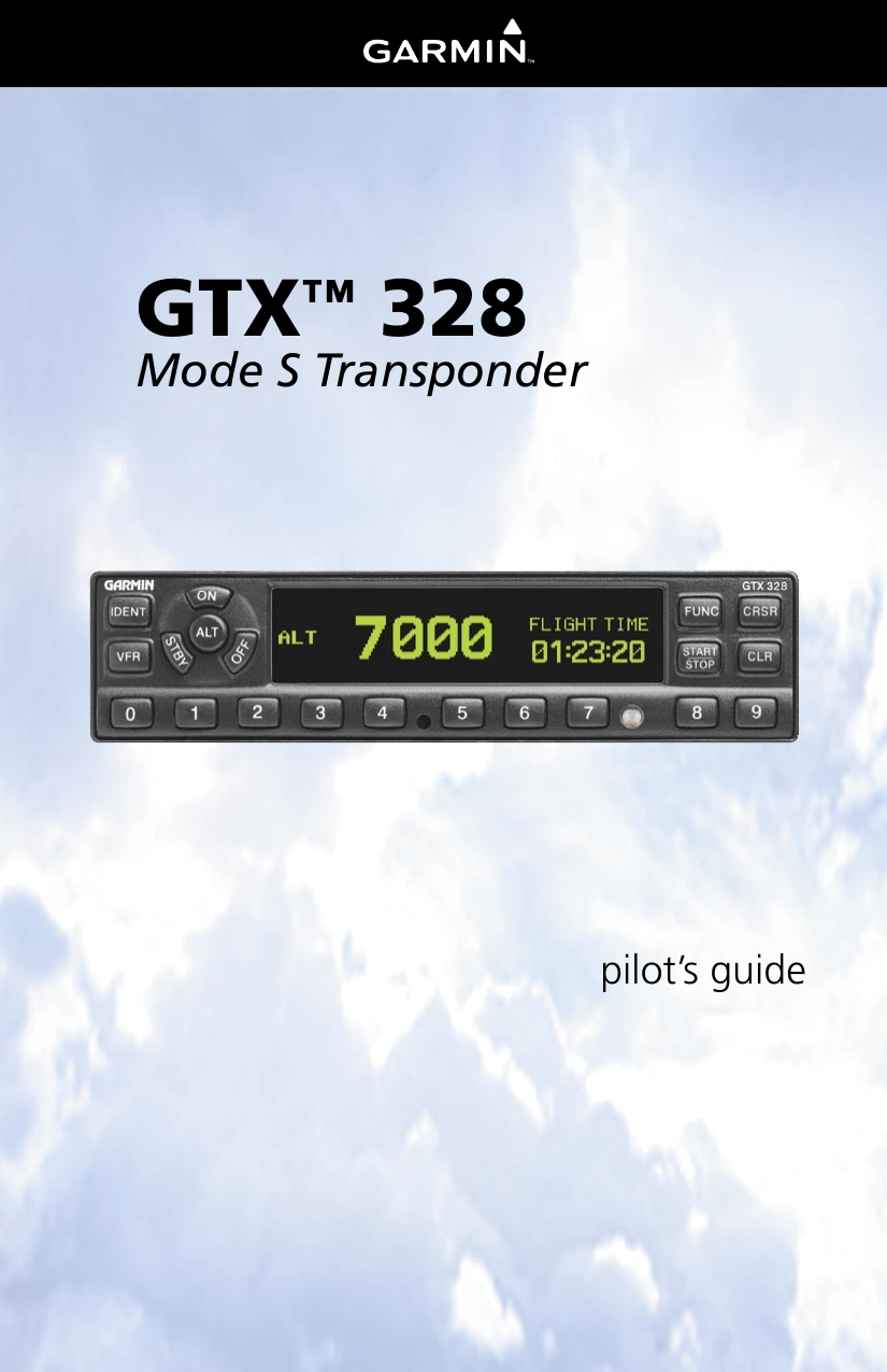 Voorpagina van GTX 328 Manual voor PH-DHB