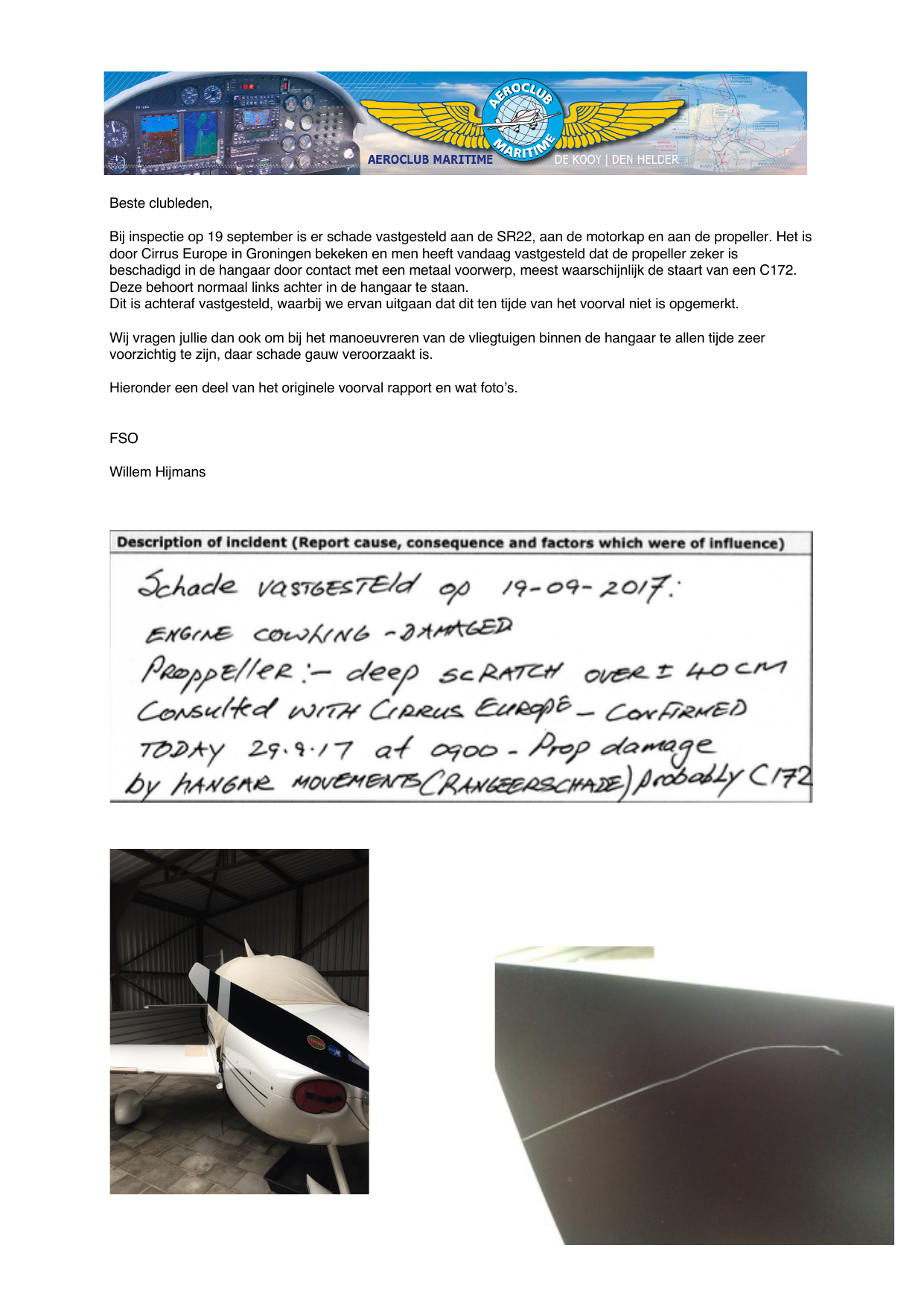 Voorpagina van safety brief 02 uit 2017