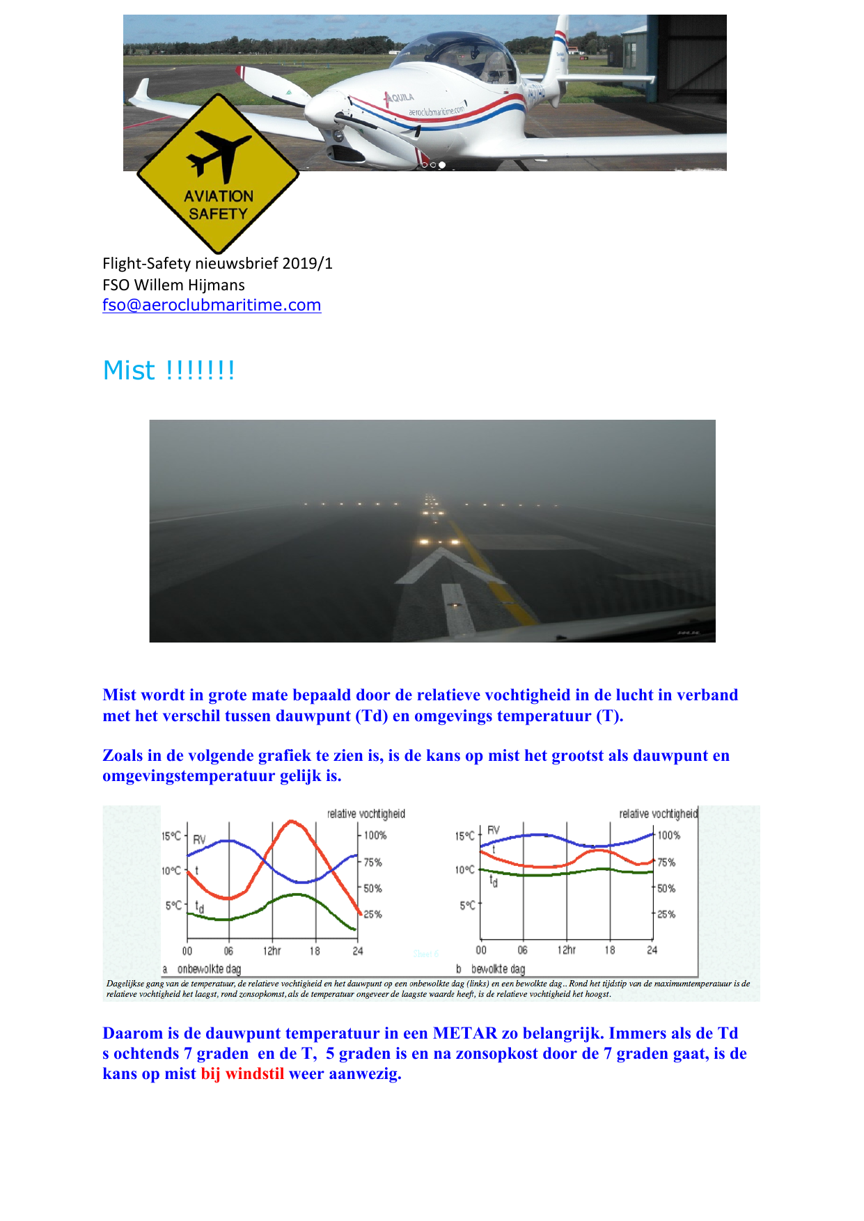Voorpagina van safety brief 07 uit 2019