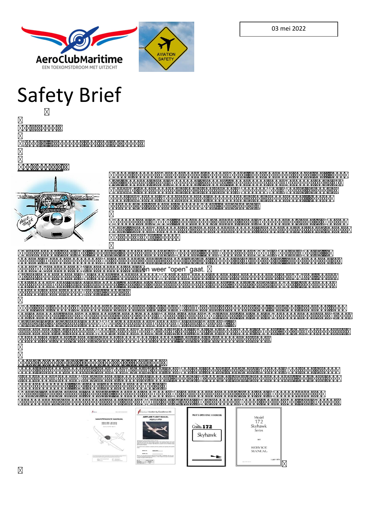 Voorpagina van safety brief 15 uit 2022