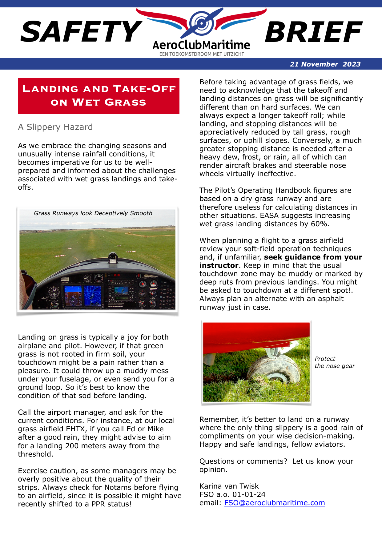 Voorpagina van safety brief 18 uit 2023