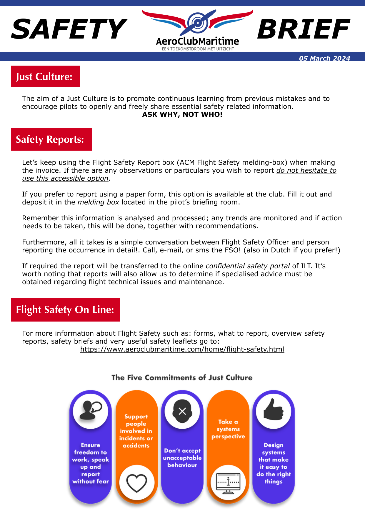 Voorpagina van safety brief 20 uit 2024