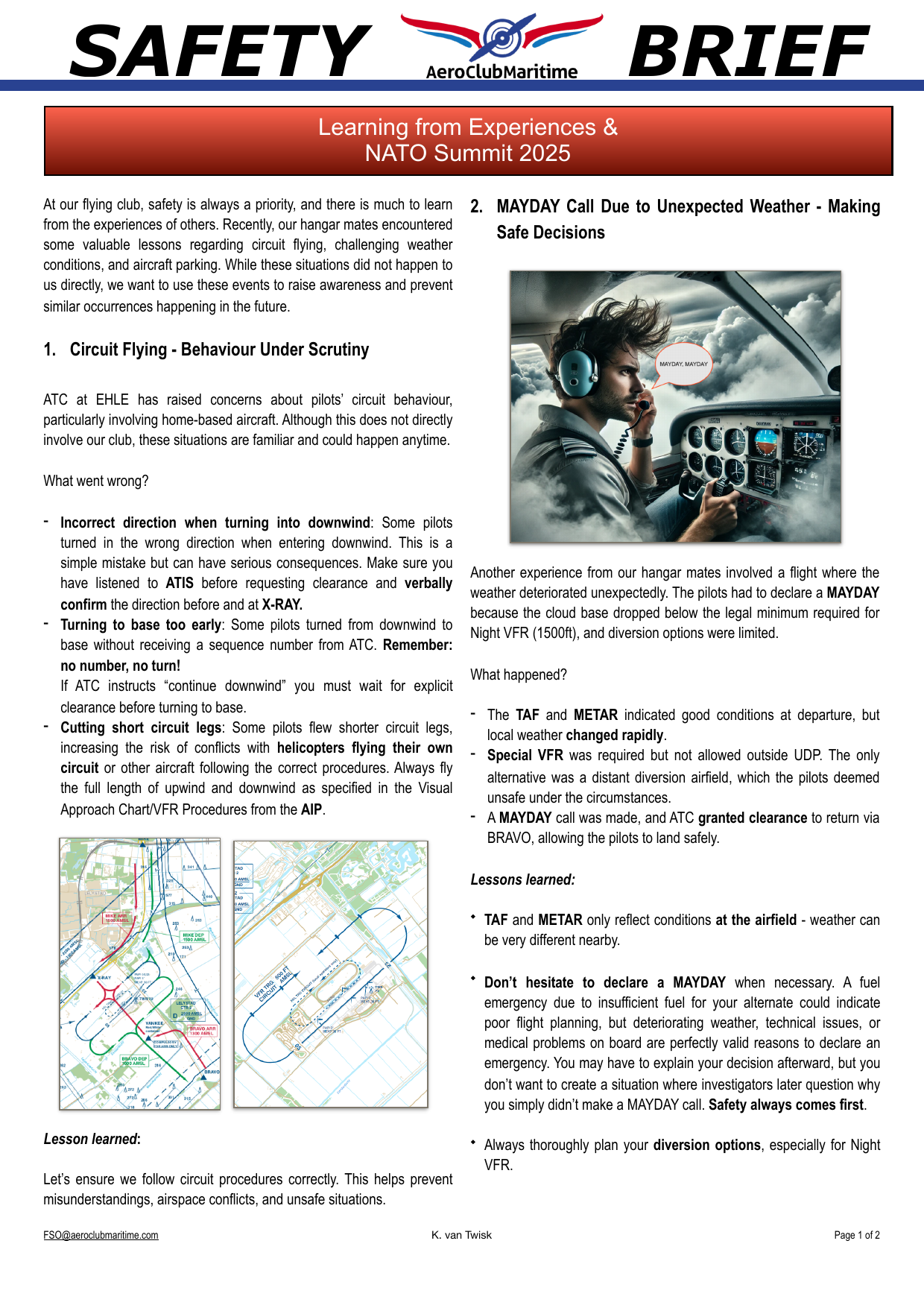 Voorpagina van safety brief 25 uit 2025