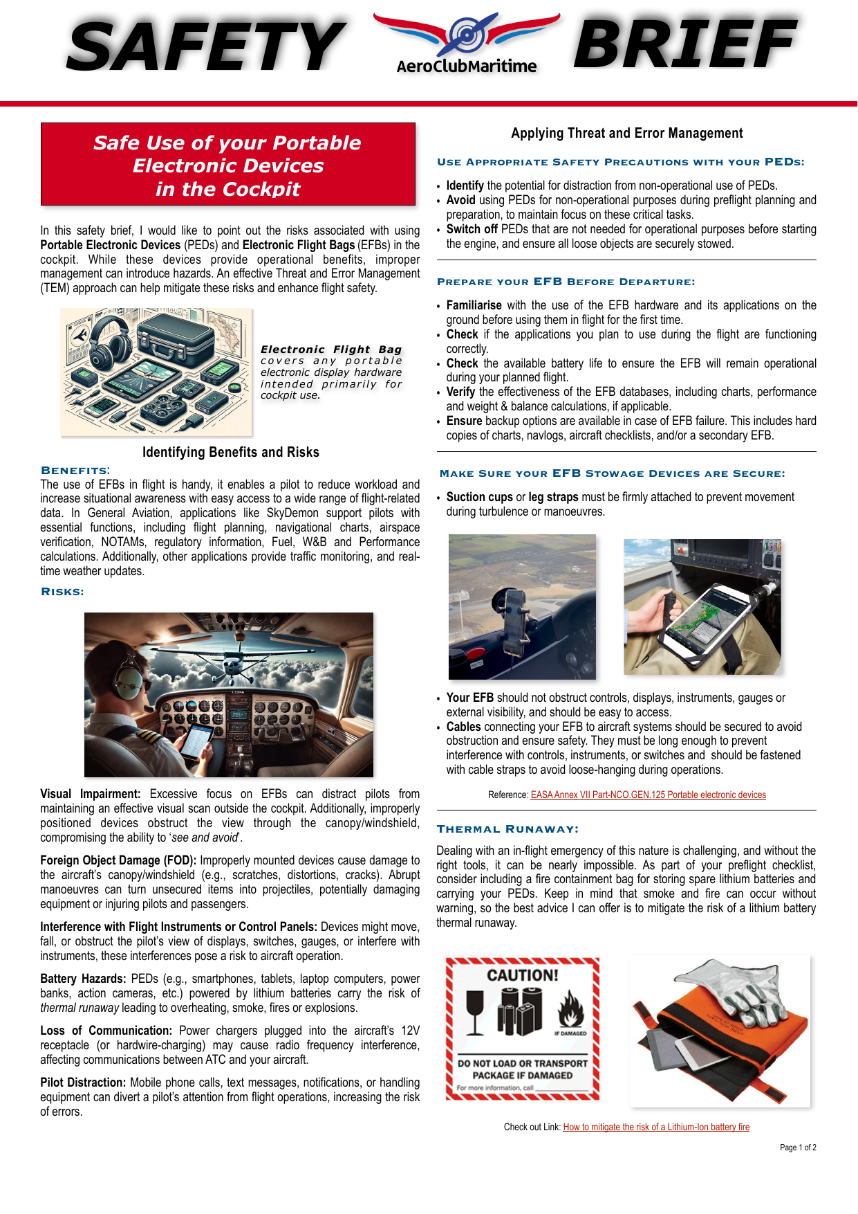 Voorpagina van safety brief 26 uit 2025