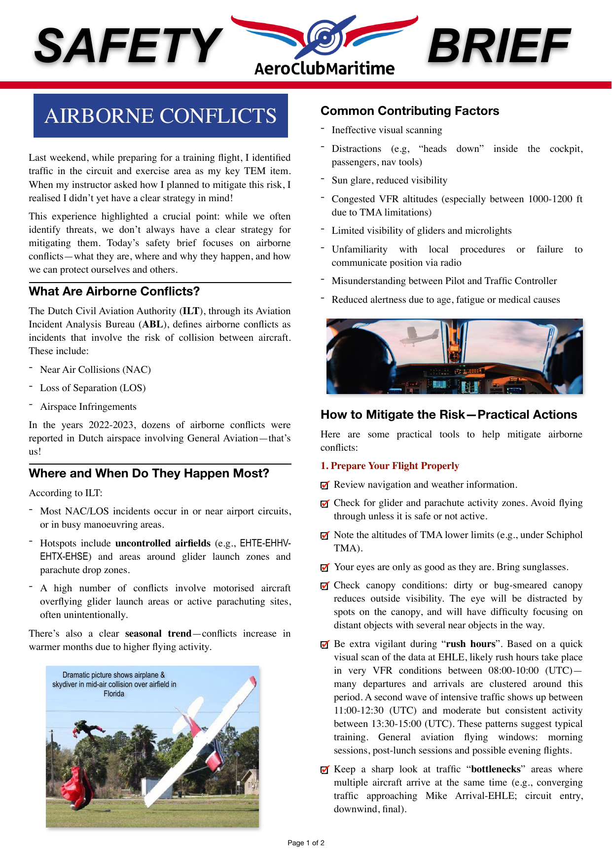 Voorpagina van safety brief 30 uit 2025