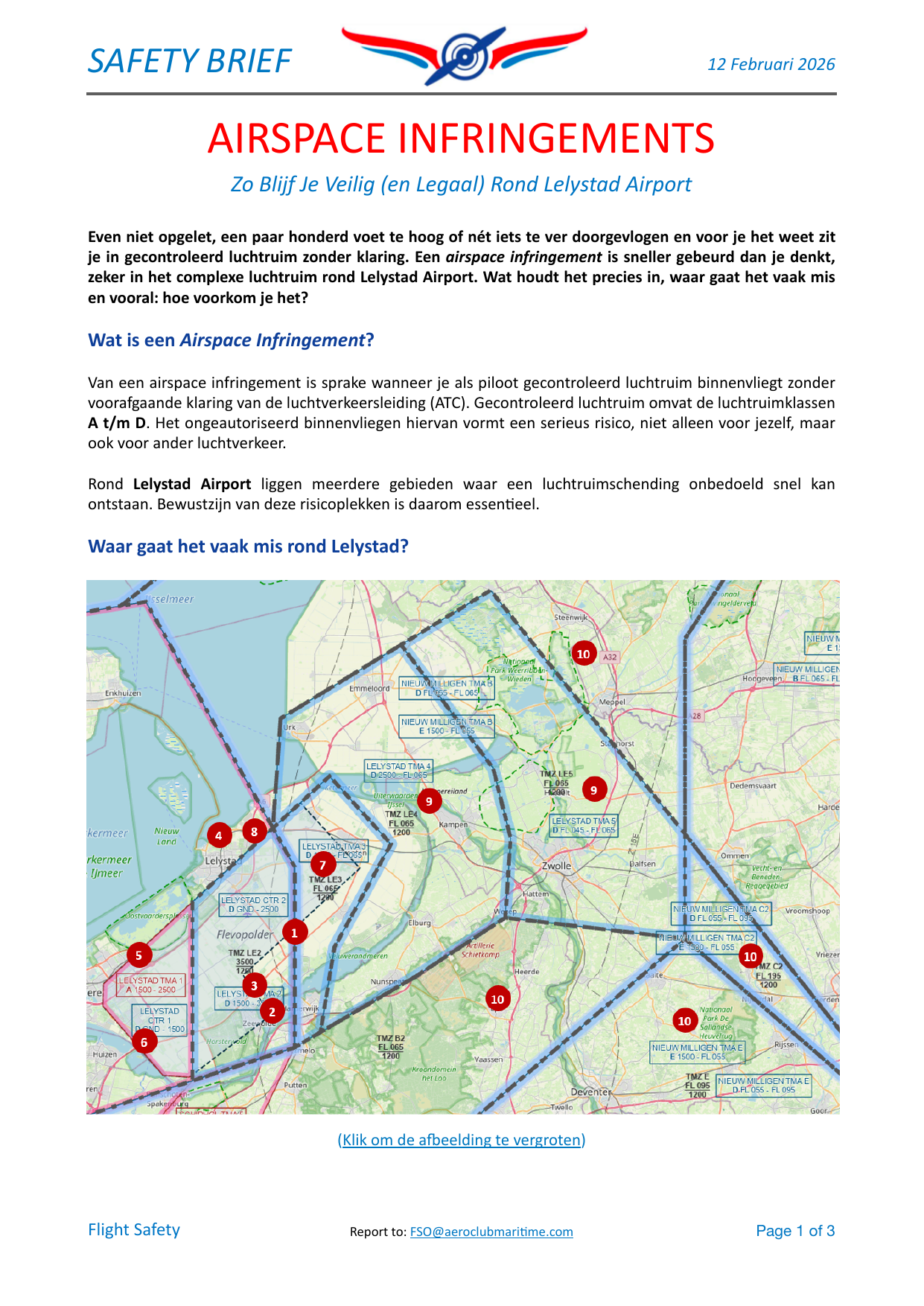 Voorpagina van safety brief 37 uit 2026