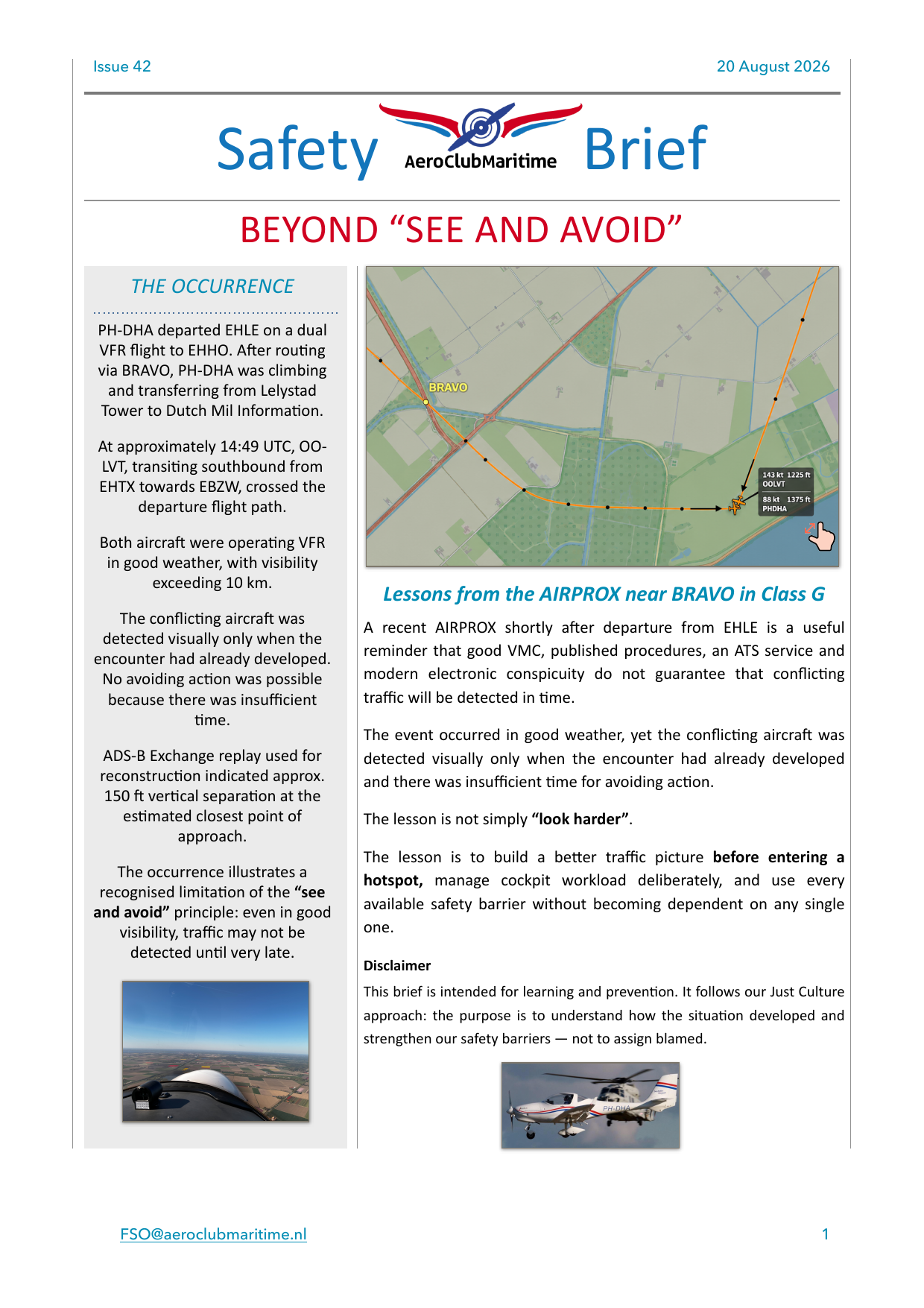 Voorpagina van safety brief 42 uit 2026