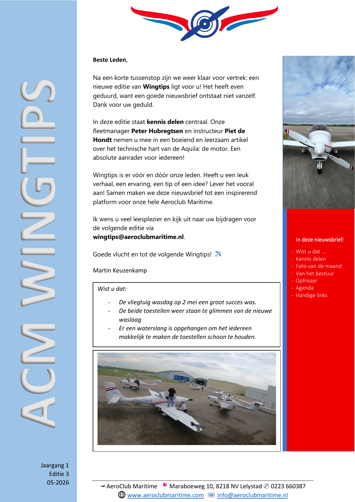 Voorpagina van Wingtips mei 2026